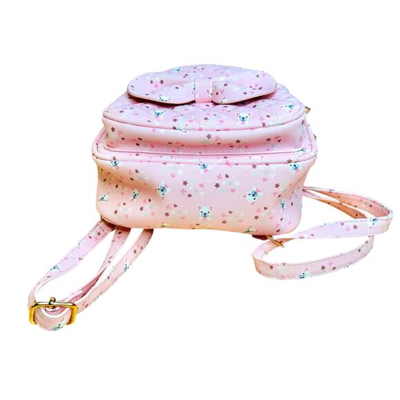 Under One Sky Pink Frenchie Ears French Bulldog Print Mini Backpack - Picture 5 of 6